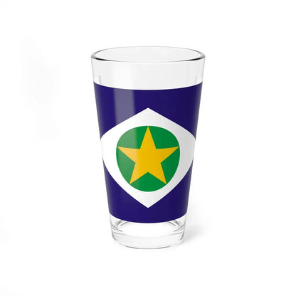 Flag of Mato Grosso Brazil - Pint Glass 16oz 16oz - Go Mug Yourself