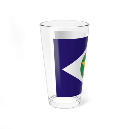 Flag of Mato Grosso Brazil - Pint Glass 16oz - Go Mug Yourself