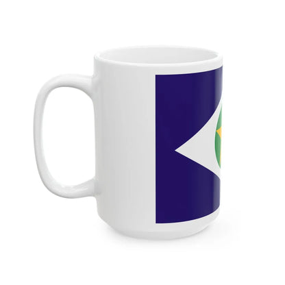 Flag of Mato Grosso Brazil - White Coffee Mug-Go Mug Yourself