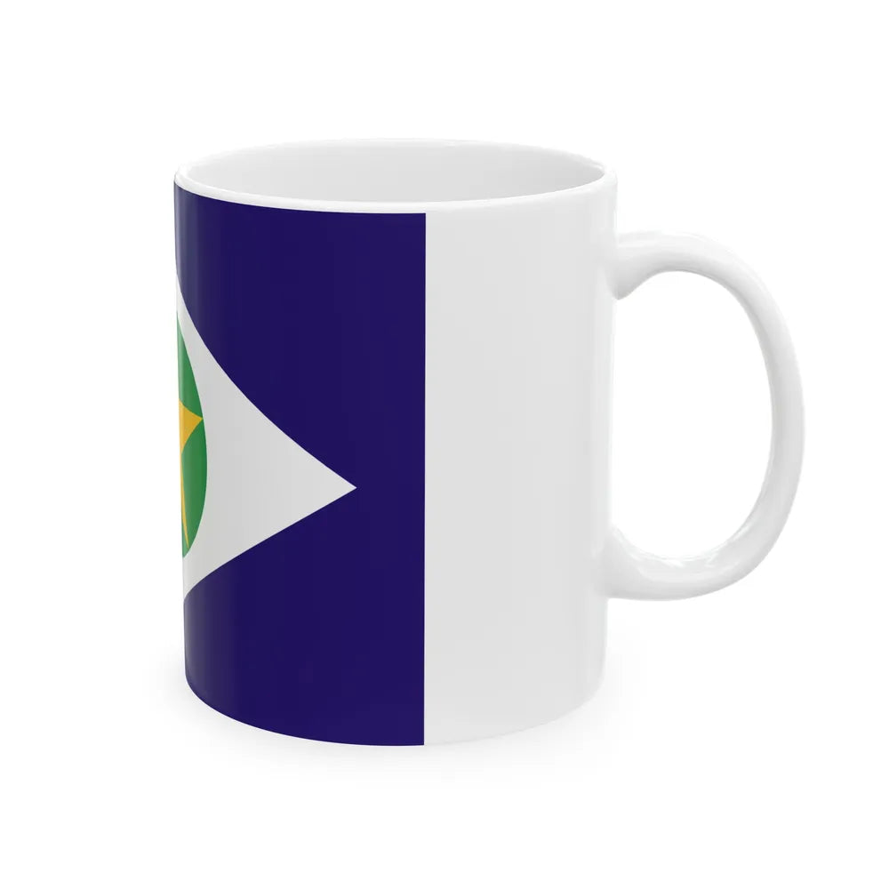 Flag of Mato Grosso Brazil - White Coffee Mug-Go Mug Yourself