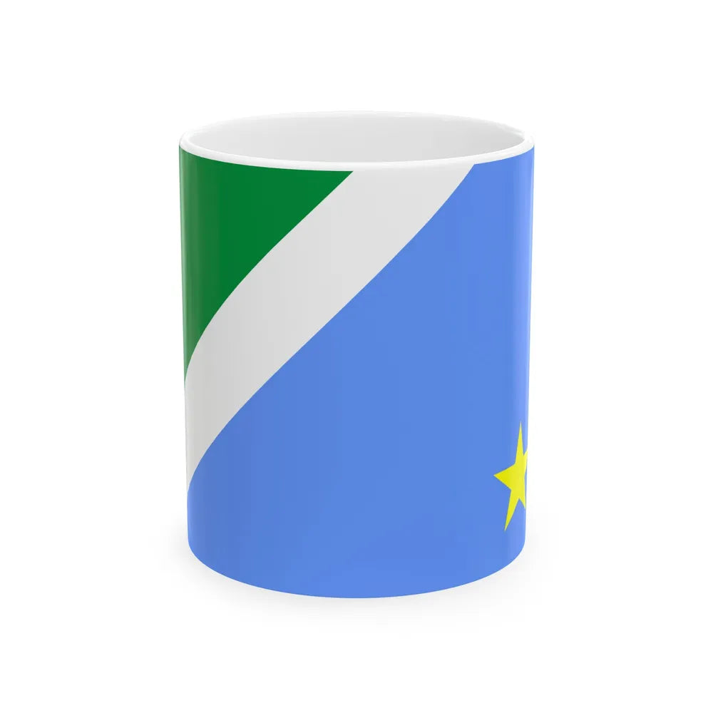 Flag of Mato Grosso do Sul Brazil - White Coffee Mug-11oz-Go Mug Yourself