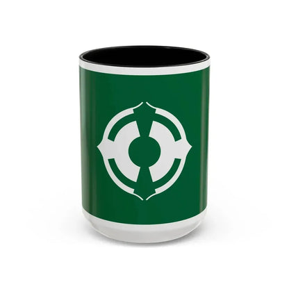 Flag of Matsudo Chiba Japan - Accent Coffee Mug 15oz Black - Go Mug Yourself