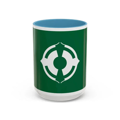 Flag of Matsudo Chiba Japan - Accent Coffee Mug 15oz Light Blue - Go Mug Yourself