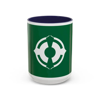 Flag of Matsudo Chiba Japan - Accent Coffee Mug 15oz Navy - Go Mug Yourself