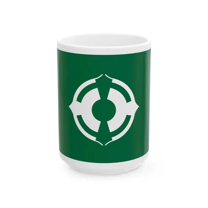 Flag of Matsudo Chiba (Japan) White Coffee Mug 15oz - Go Mug Yourself