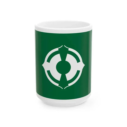 Flag of Matsudo Chiba Japan - White Coffee Mug 15oz - Go Mug Yourself