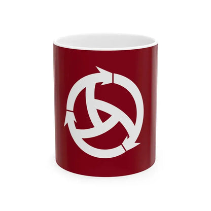 Flag of Matsumae Hokkaido (Japan) White Coffee Mug 11oz - Go Mug Yourself