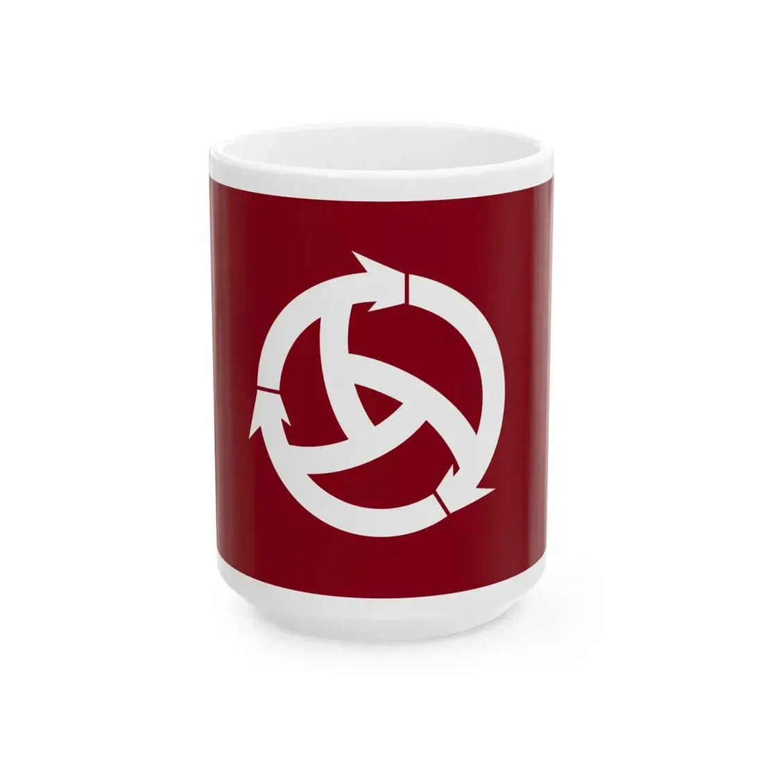 Flag of Matsumae Hokkaido (Japan) White Coffee Mug 15oz - Go Mug Yourself