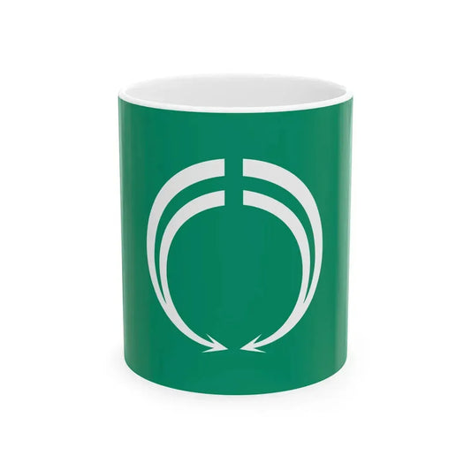 Flag of Matsushige Tokushima (Japan) White Coffee Mug 11oz - Go Mug Yourself