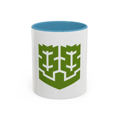 Flag of Matsuyama Ehime Japan - Accent Coffee Mug 11oz Light Blue - Go Mug Yourself