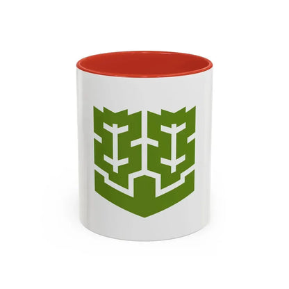 Flag of Matsuyama Ehime Japan - Accent Coffee Mug 11oz Red - Go Mug Yourself