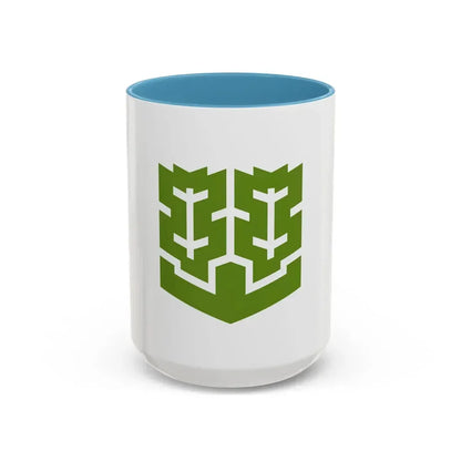 Flag of Matsuyama Ehime Japan - Accent Coffee Mug 15oz Light Blue - Go Mug Yourself