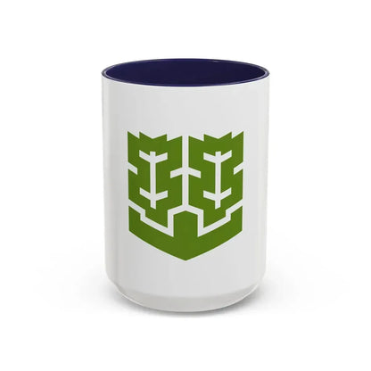 Flag of Matsuyama Ehime Japan - Accent Coffee Mug 15oz Navy - Go Mug Yourself