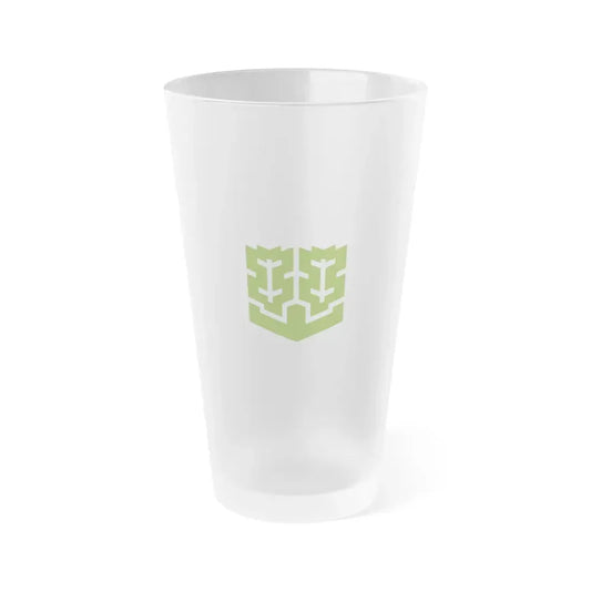 Flag of Matsuyama Ehime Japan - Frosted Pint Glass 16oz 16oz Frosted - Go Mug Yourself