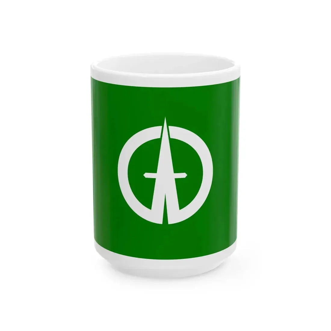 Flag of Matsuyama Yamagata 1962-2005 (Japan) White Coffee Mug 15oz - Go Mug Yourself