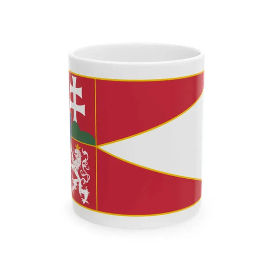 Flag of Matthias I of Hungary variant (Hungary) White Coffee Mug 11oz - Go Mug Yourself