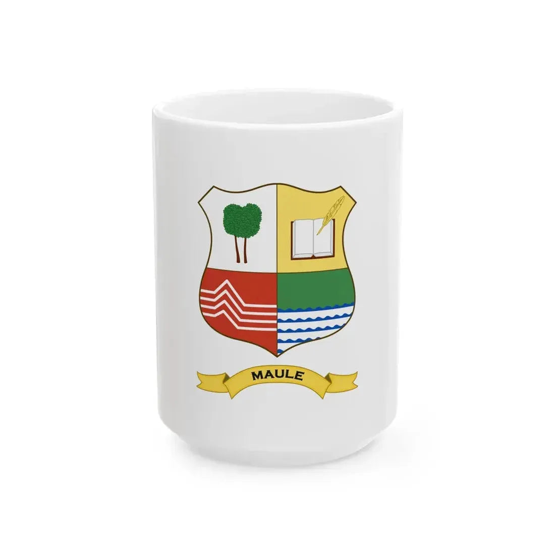 Flag of Maule Region (Chile) White Coffee Mug 15oz - Go Mug Yourself