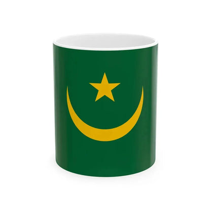 Flag of Mauritania 1959-2017 (Mauritania) White Coffee Mug 11oz - Go Mug Yourself