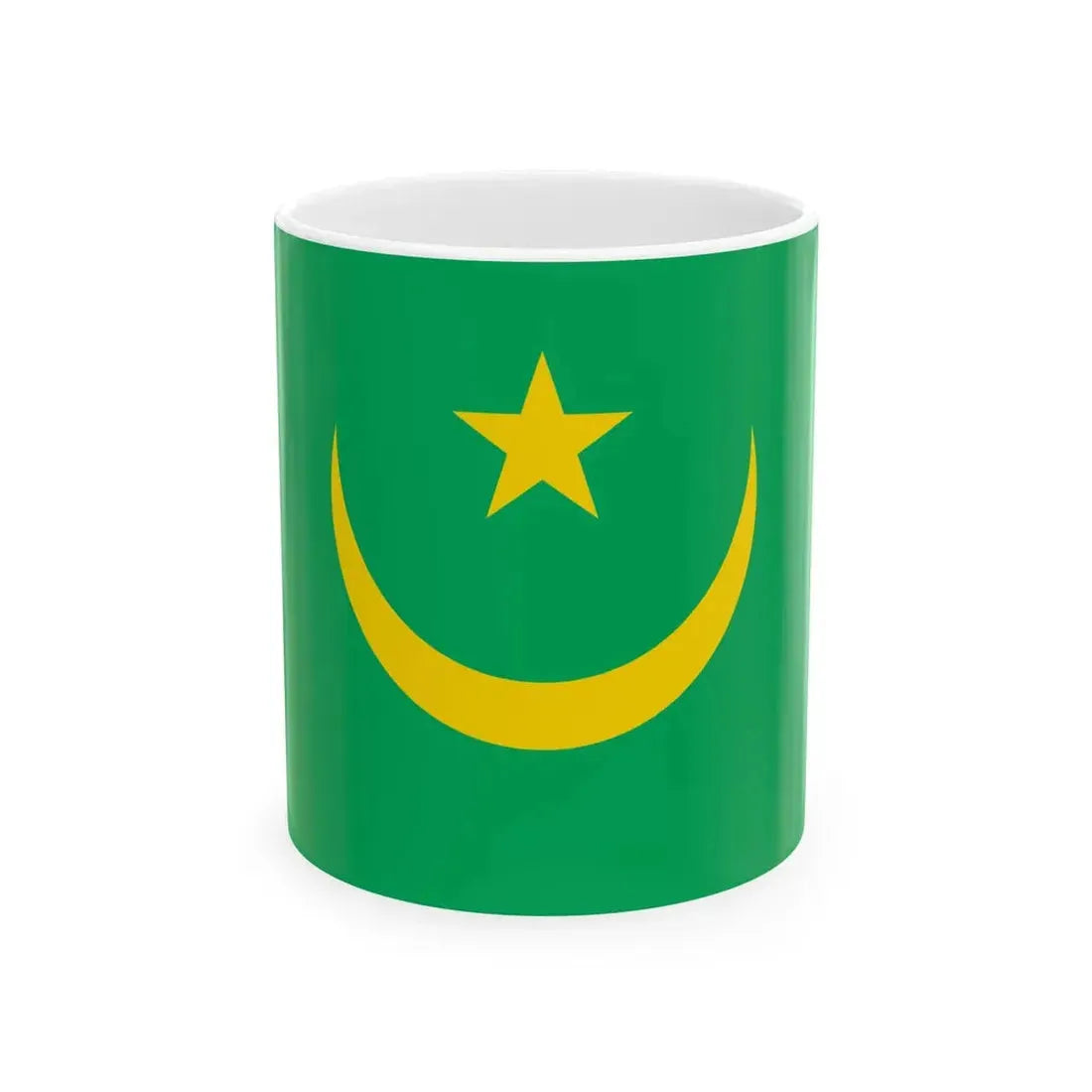 Flag of Mauritania 1959-2017 type 2 (Mauritania) White Coffee Mug 11oz - Go Mug Yourself
