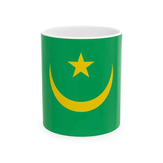 Flag of Mauritania 1959-2017 type 2 (Mauritania) White Coffee Mug 11oz - Go Mug Yourself