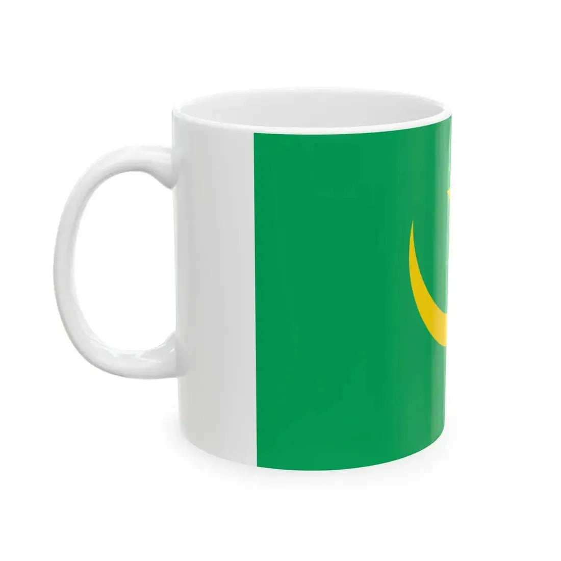 Flag of Mauritania 1959-2017 type 2 (Mauritania) White Coffee Mug - Go Mug Yourself
