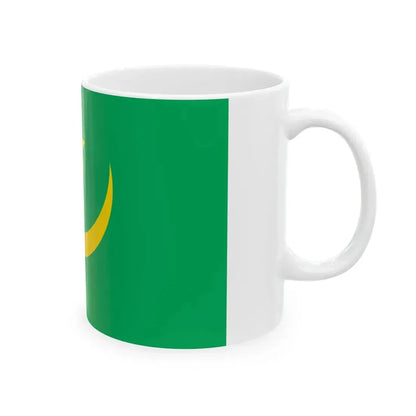 Flag of Mauritania 1959-2017 type 2 (Mauritania) White Coffee Mug - Go Mug Yourself