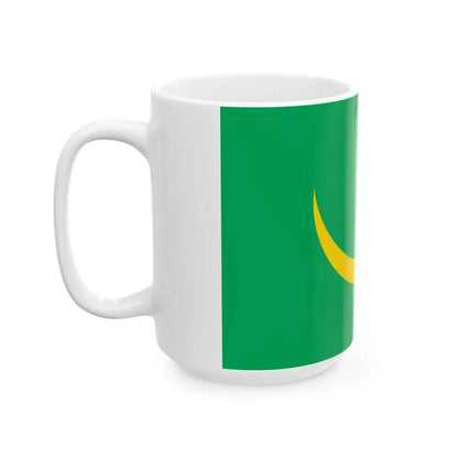 Flag of Mauritania 1959-2017 type 3 (Mauritania) White Coffee Mug - Go Mug Yourself