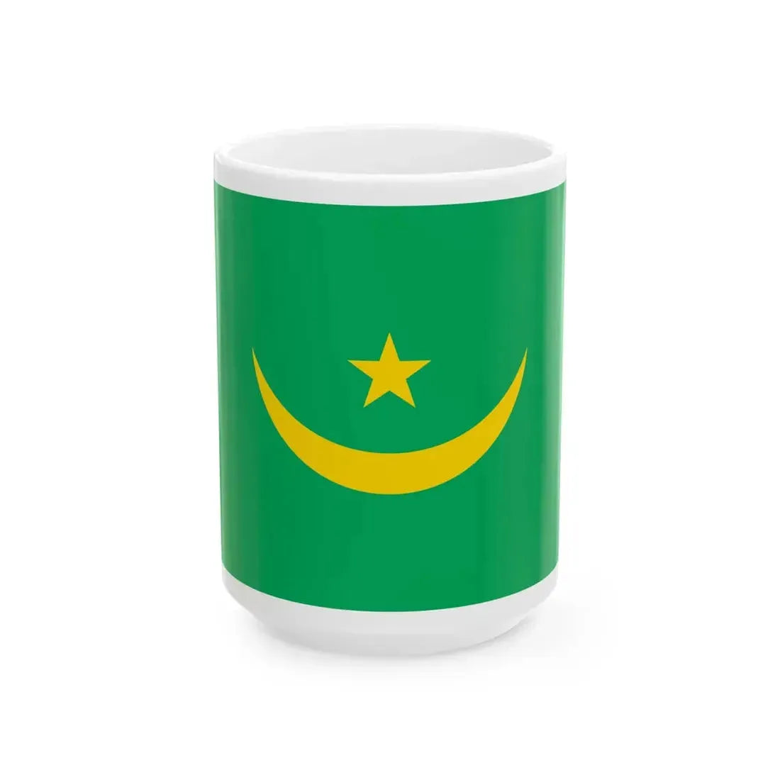 Flag of Mauritania 1959-2017 type 4 (Mauritania) White Coffee Mug 15oz - Go Mug Yourself