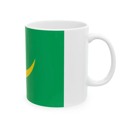 Flag of Mauritania 1959-2017 type 4 (Mauritania) White Coffee Mug - Go Mug Yourself
