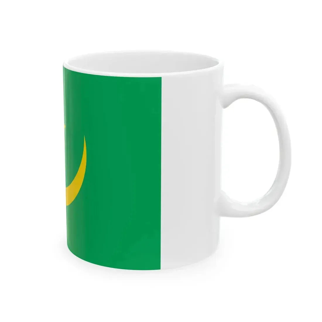 Flag of Mauritania 1960-2017 light (Mauritania) White Coffee Mug - Go Mug Yourself