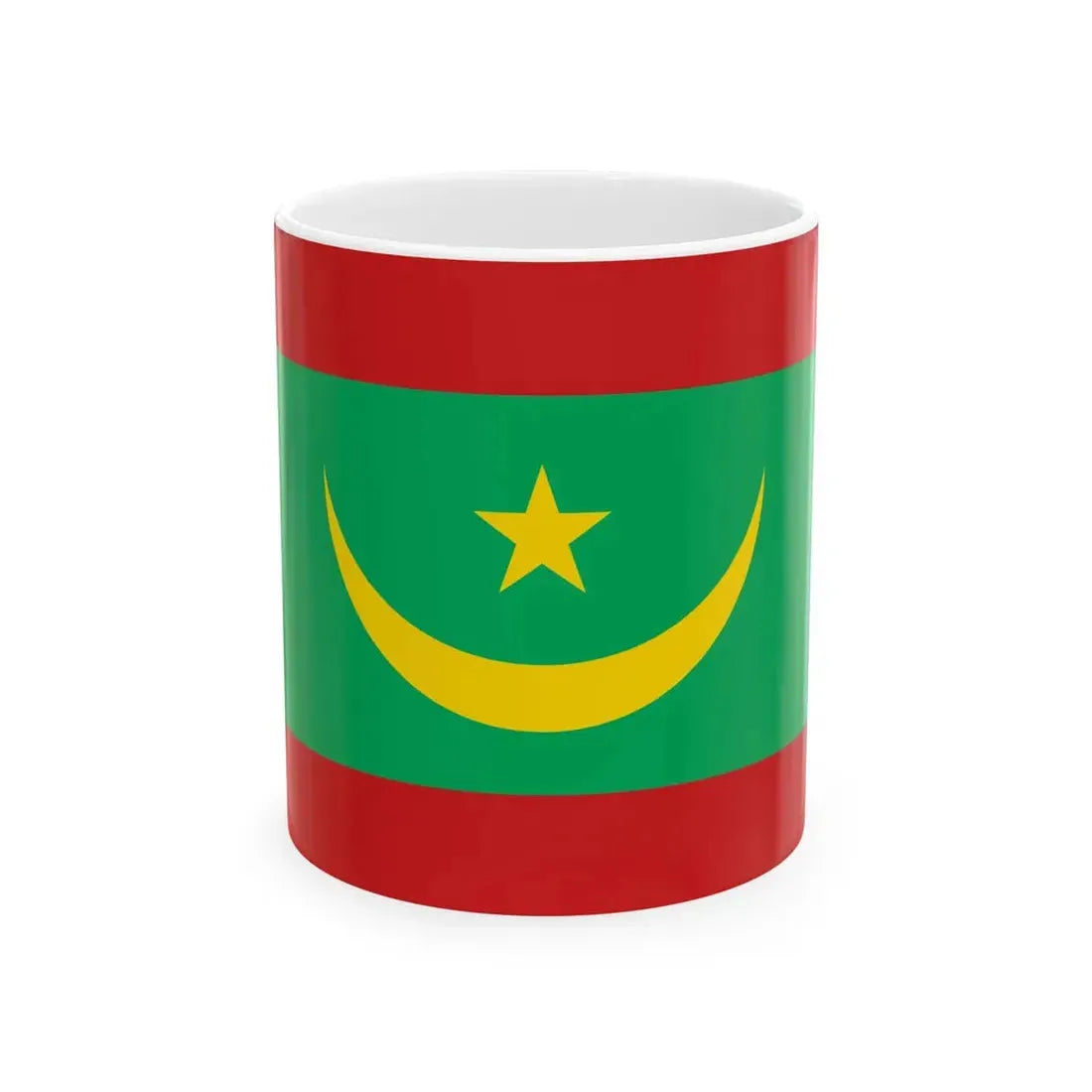 Flag of Mauritania (Mauritania) White Coffee Mug 11oz - Go Mug Yourself
