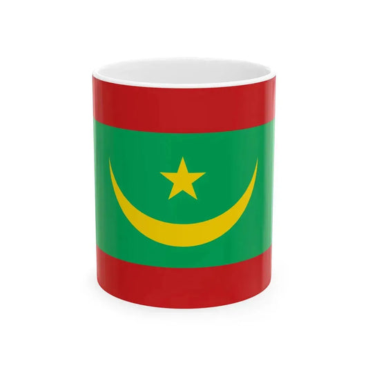 Flag of Mauritania (Mauritania) White Coffee Mug 11oz - Go Mug Yourself