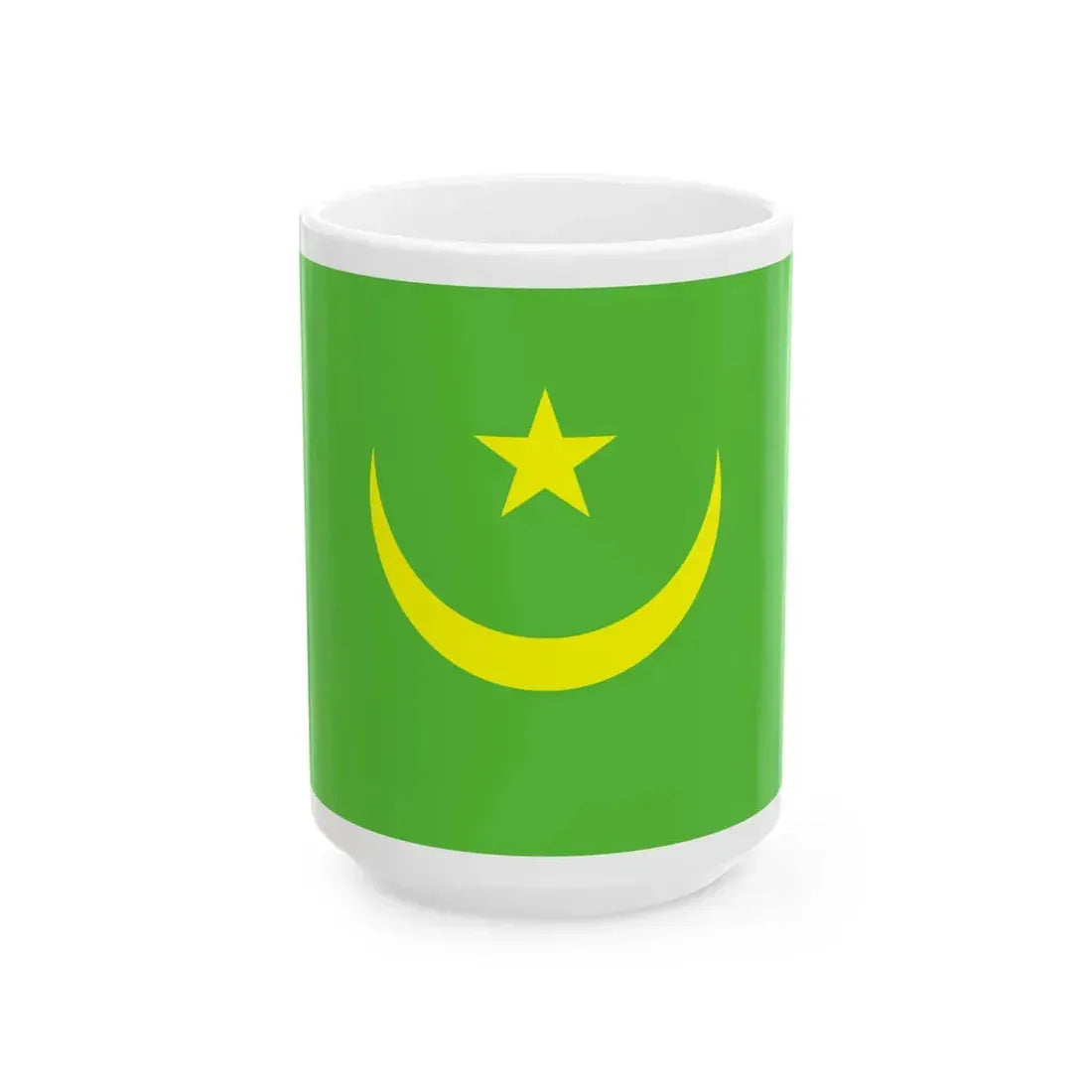Flag of Mauritania WFB 2000 (Mauritania) White Coffee Mug 15oz - Go Mug Yourself