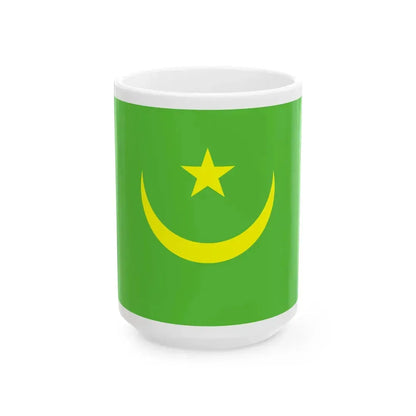 Flag of Mauritania WFB 2000 (Mauritania) White Coffee Mug 15oz - Go Mug Yourself
