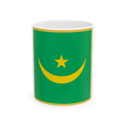 Flag of Mauritanian armed forces and security forces 1959-2017 (Mauritania) White Coffee Mug 11oz - Go Mug Yourself