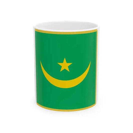 Flag of Mauritanian armed forces and security forces 1959-2017 (Mauritania) White Coffee Mug 11oz - Go Mug Yourself