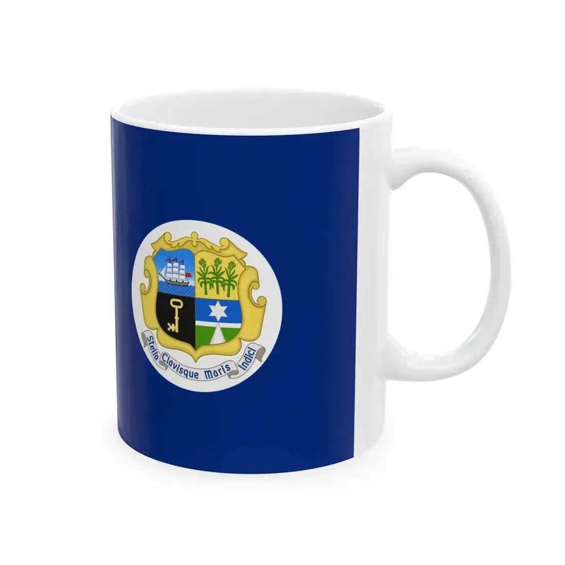 Flag of Mauritius 1869-1906 (Mauritius) White Coffee Mug - Go Mug Yourself