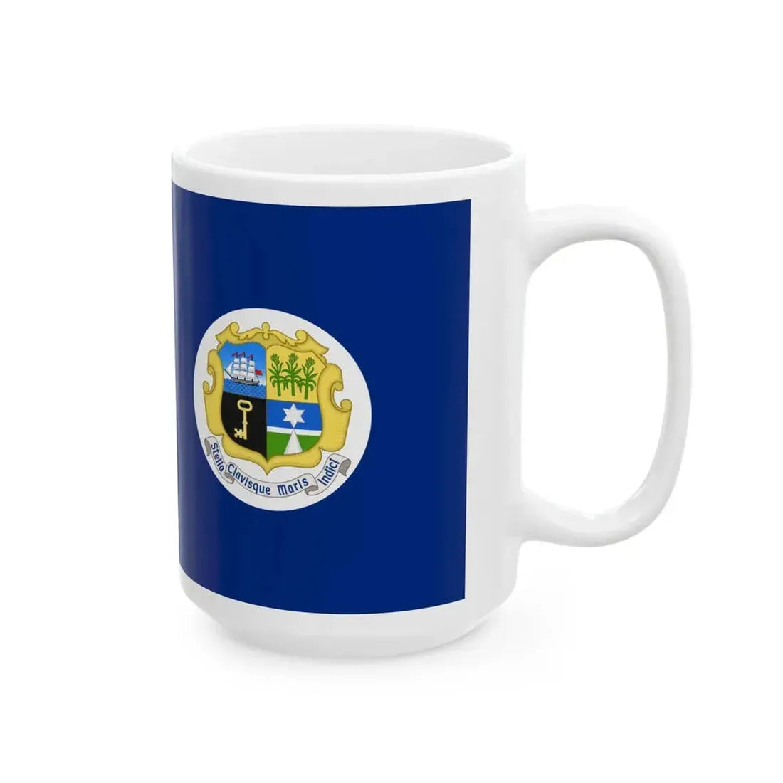 Flag of Mauritius 1869-1906 (Mauritius) White Coffee Mug - Go Mug Yourself