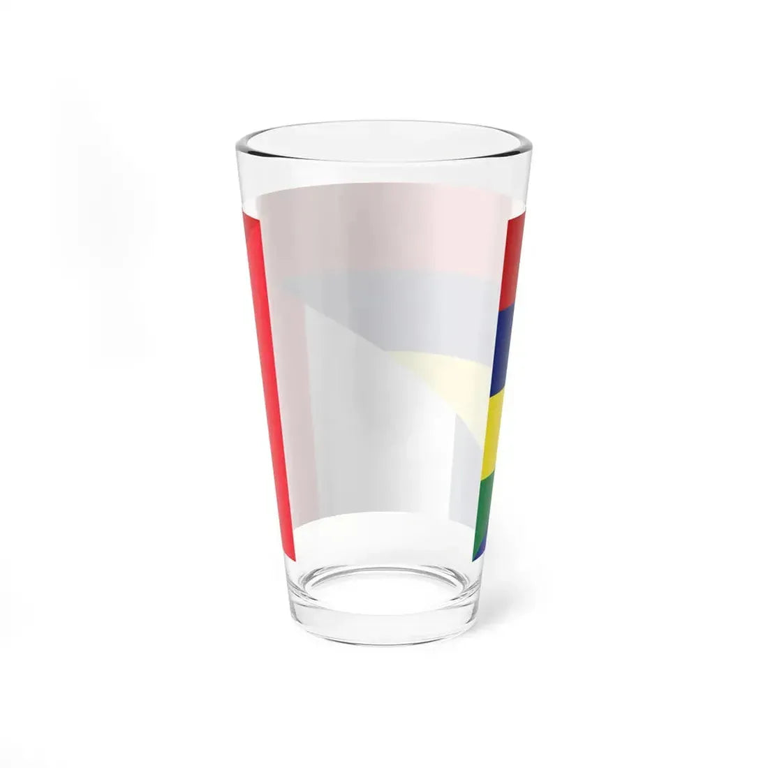 Flag of Mauritius and France (France) Pint Glass 16oz - Go Mug Yourself