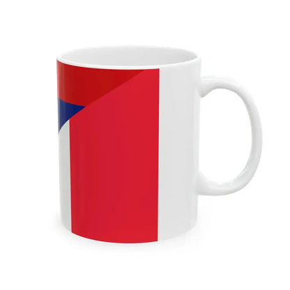 Flag of Mauritius and France (France) White Coffee Mug - Go Mug Yourself