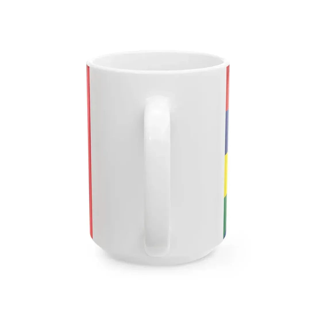 Flag of Mauritius and France (France) White Coffee Mug - Go Mug Yourself