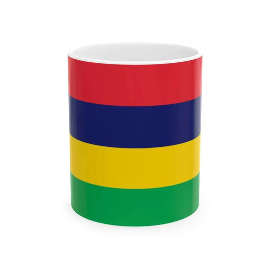 Flag of Mauritius (Mauritius) White Coffee Mug 11oz - Go Mug Yourself