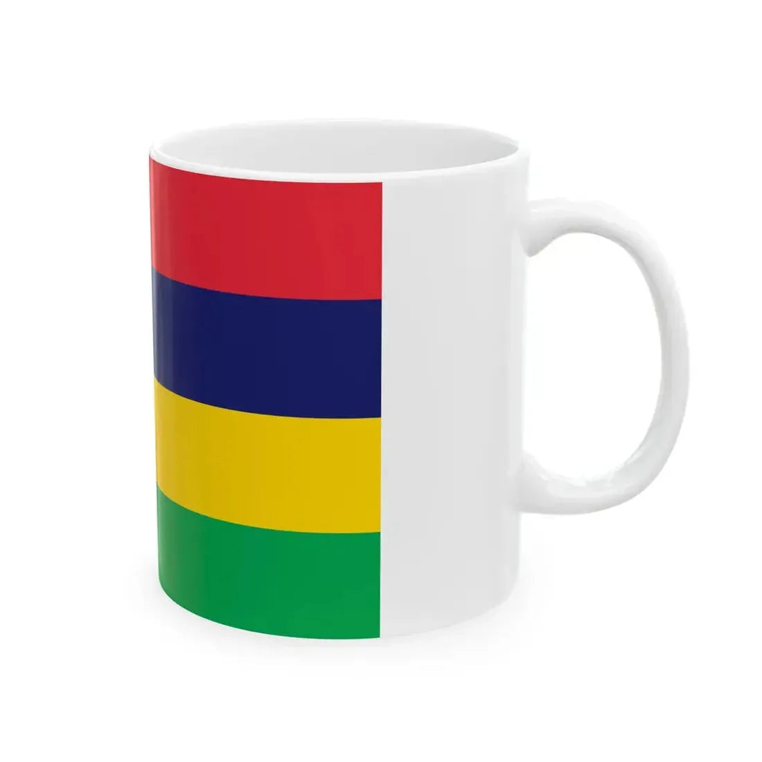 Flag of Mauritius (Mauritius) White Coffee Mug - Go Mug Yourself