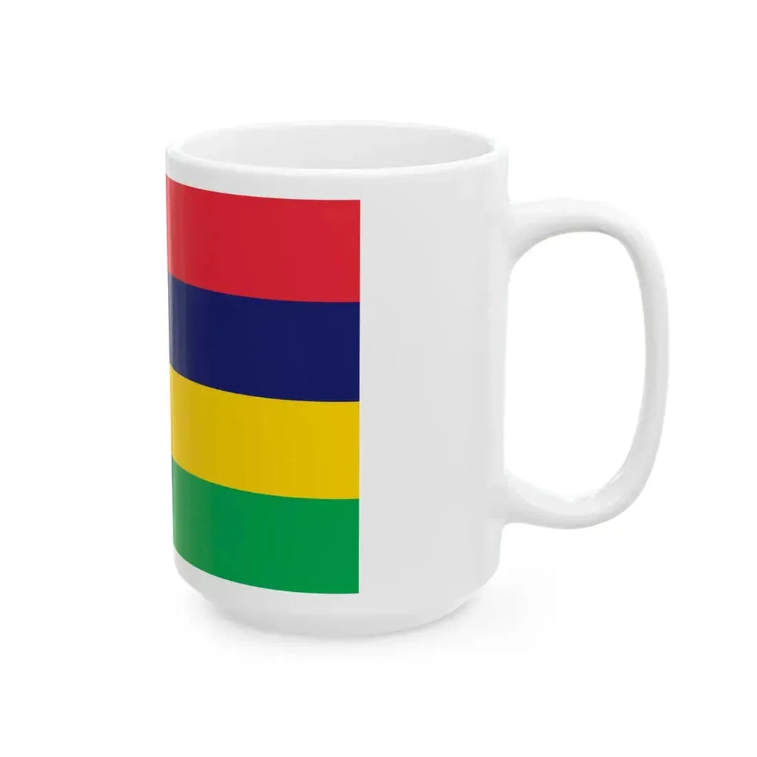 Flag of Mauritius (Mauritius) White Coffee Mug - Go Mug Yourself