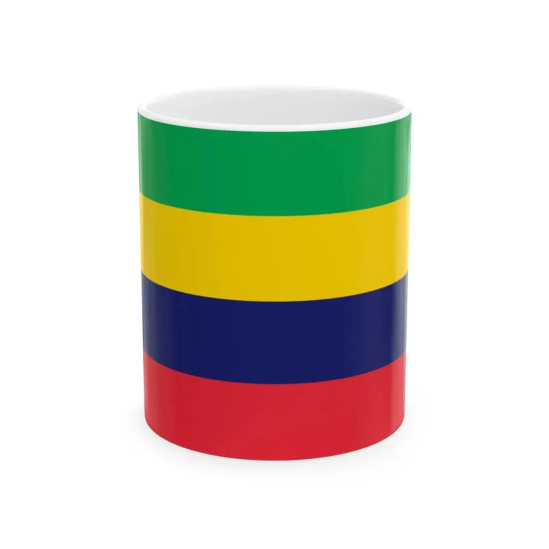 Flag of Mauritius upside down (Mauritius) White Coffee Mug 11oz - Go Mug Yourself