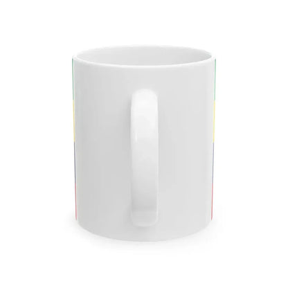 Flag of Mauritius upside down (Mauritius) White Coffee Mug - Go Mug Yourself