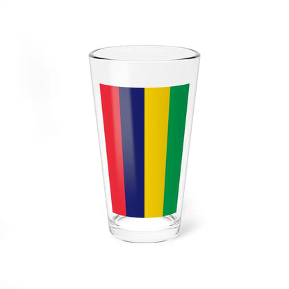 Flag of Mauritius vertical (Mauritius) Pint Glass 16oz 16oz - Go Mug Yourself