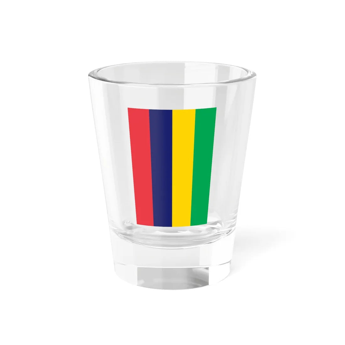 Flag of Mauritius vertical (Mauritius) Shot Glass 1.5oz 1.5oz - Go Mug Yourself