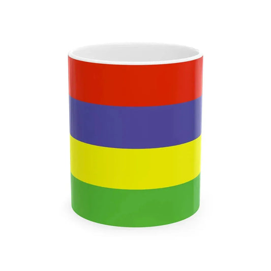 Flag of Mauritius WFB 2000 (Mauritius) White Coffee Mug 11oz - Go Mug Yourself