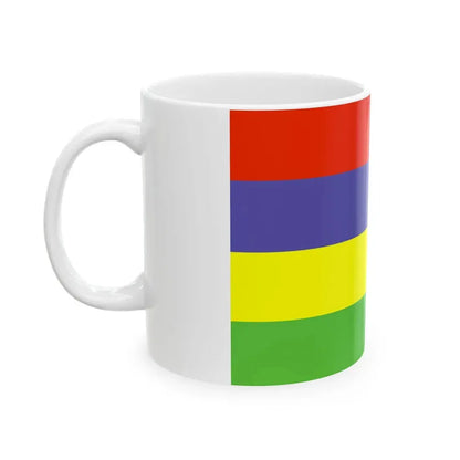 Flag of Mauritius WFB 2000 (Mauritius) White Coffee Mug - Go Mug Yourself